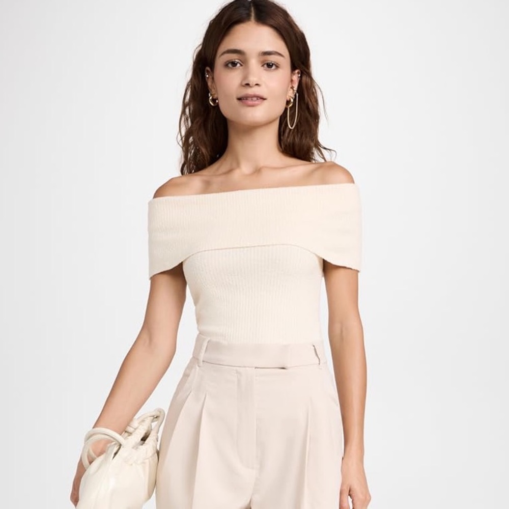Pixie Market popcorn off the shoulder top in S